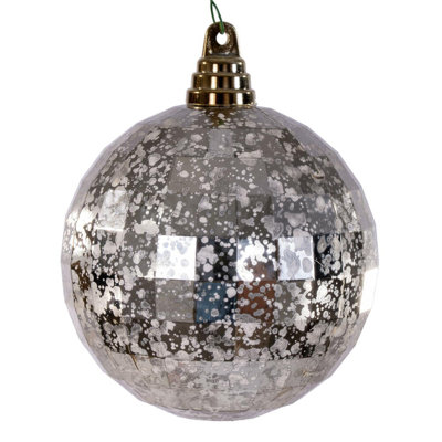 The Holiday Aisle® 4.75" Mirror Mercury Ornament. It includes 4 pieces per bag.