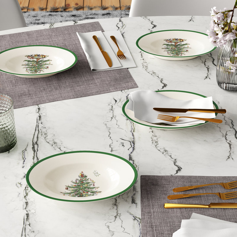 Spode Christmas Tree Soup Plates