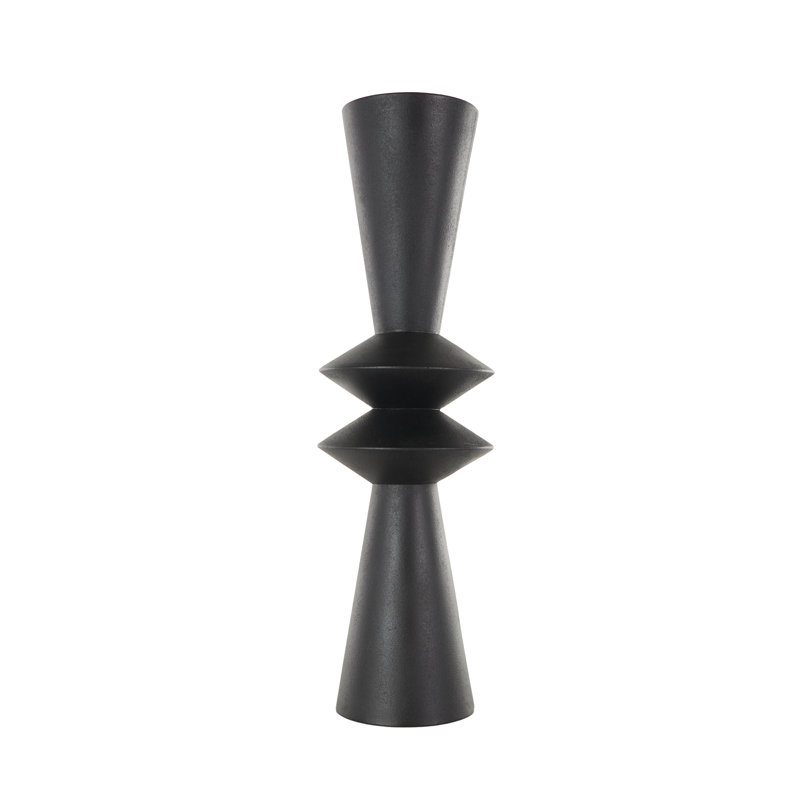 Vase cannelé en métal Cole And Grey, H 26,2 po x l 8 po x P 8 po