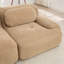 Canapé 4 places en velours côtelé doux 32D éponge haute résilience ergonomique pour animaux de compagnie à compression totale, sans emballage combiné sans assemblage pour les chambres à coucher, chameau-130575067