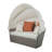 Conant Patio Canopy Sofa With 4 Pillows & Ottoman