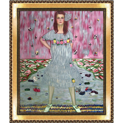 « portrait of mada primavesi » par gustav klimt,-reproduction d’image sur toile