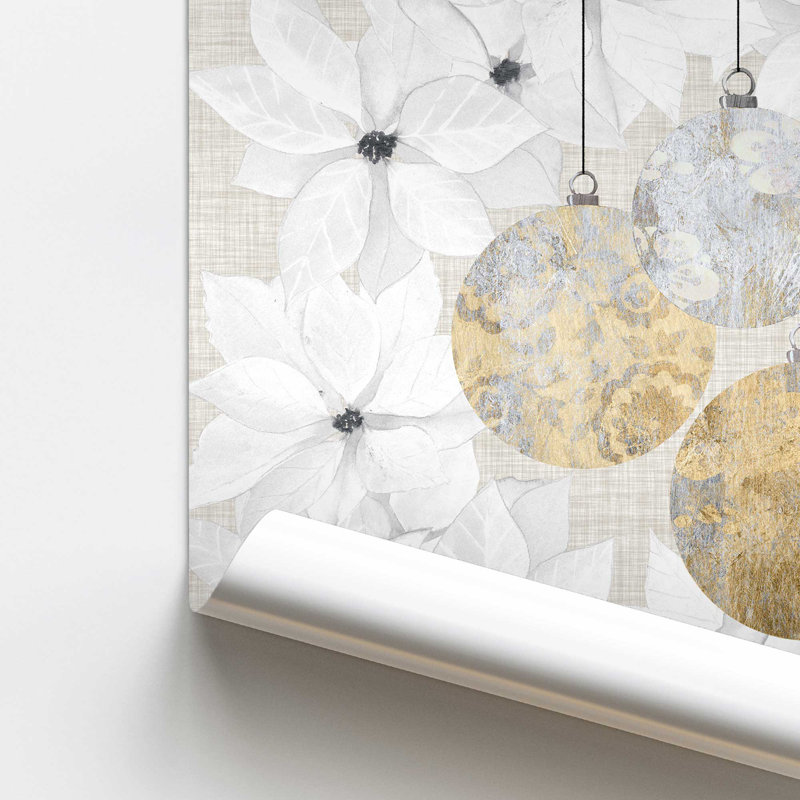«Holiday Ornaments in Bloom I», Sans cadre, papier, H 11 po x l 14 po