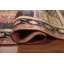 Tapis antique à teinture végétale orange 5 x 8