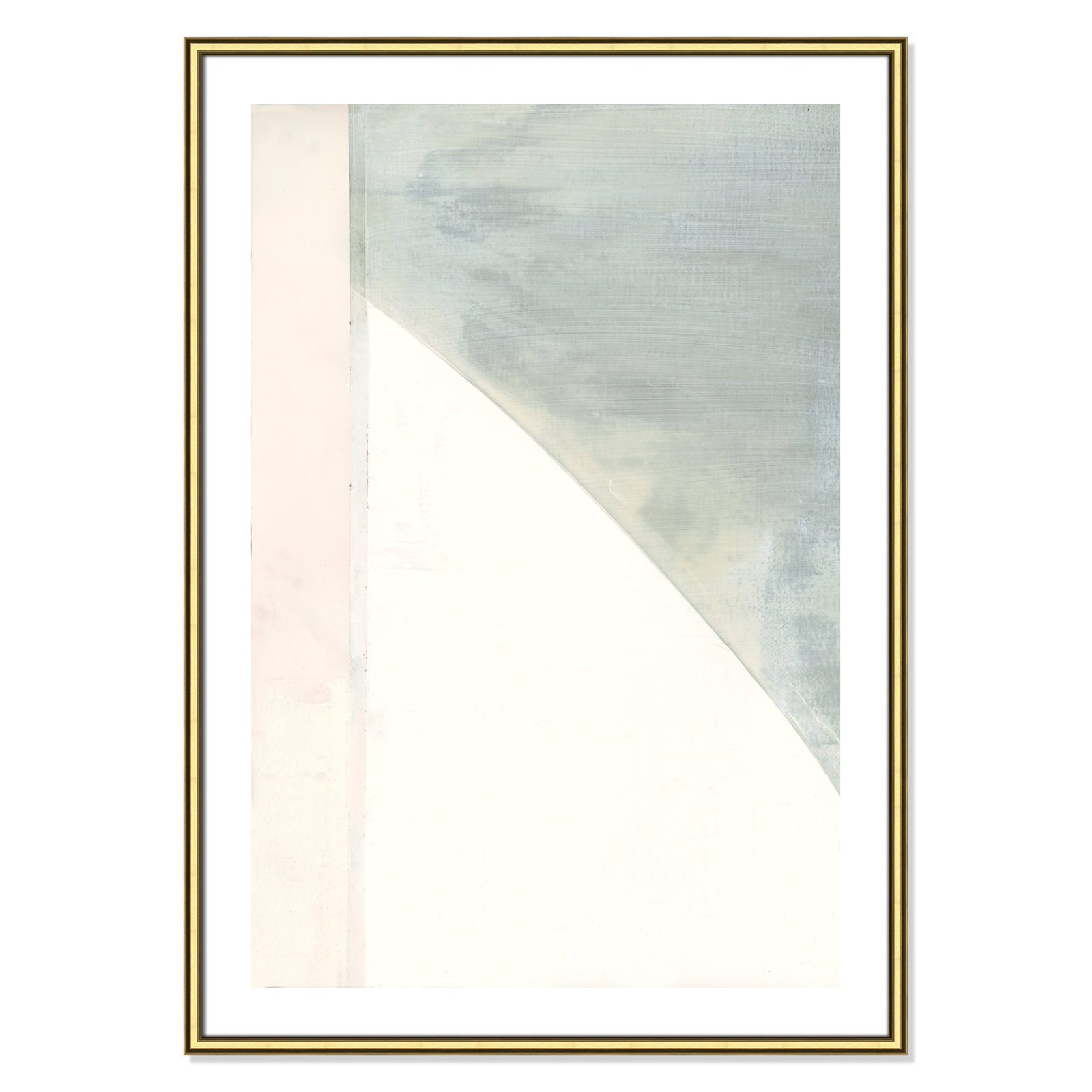 In Neutral I - Painting Print, Gold Framed Paper, 41.5" H x 29.5" W x 0.88" D