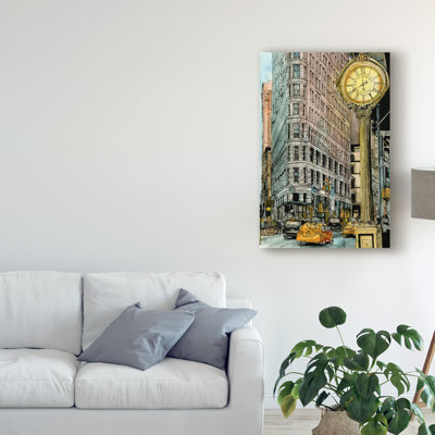 « city scene vii », reproduction sur toile tendue