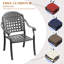 Ensemble de meubles de patio en aluminium coulé avec coussins-1929565221
