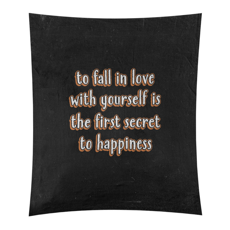 Tapisserie tableau noir en polyester, Orange, H 60 po x l 51 po