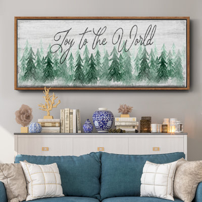 «Joy to the world», toile encadrée