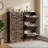 Farmhouse 24''W 3-Tier Shoe Storage Cabinet with Flip Drawers, 18 Pair Free Standing Shoe Organizer for Entryway-373449108-380817650