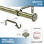 Tringle à rideaux simple réglable 1 po Adelaida-1277911339-1277911343