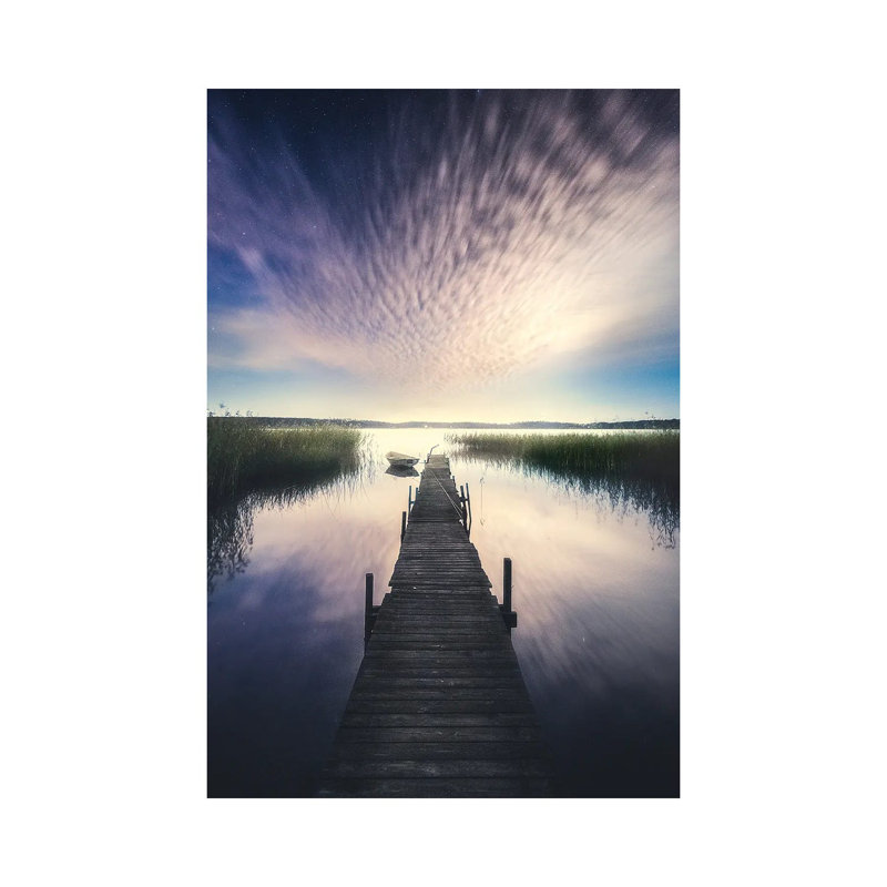 Boat Ride Under The Stars? by Lauri Lohi - Wrapped Canvas Print, 20.32 cm H x 30.48 cm W