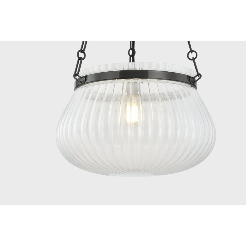 Granby 1 Light Pendant, 12" H x 17" W x 17" D, Antique Bronze