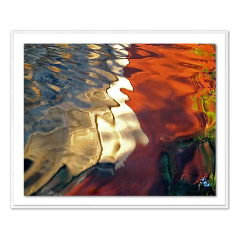 Movement VII Print by Geoffrey Baris, White, 49" H x 60" W x 2.5" D