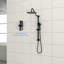 10 Inch Shower System With 5 Function Rain Hand Shower, 26.3" Slide Bar Shower Head Combo, Matte Black