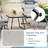 5-Piece Patio Sling Chair Set Folding Lounge Chairs With Footrests And Coffee Table