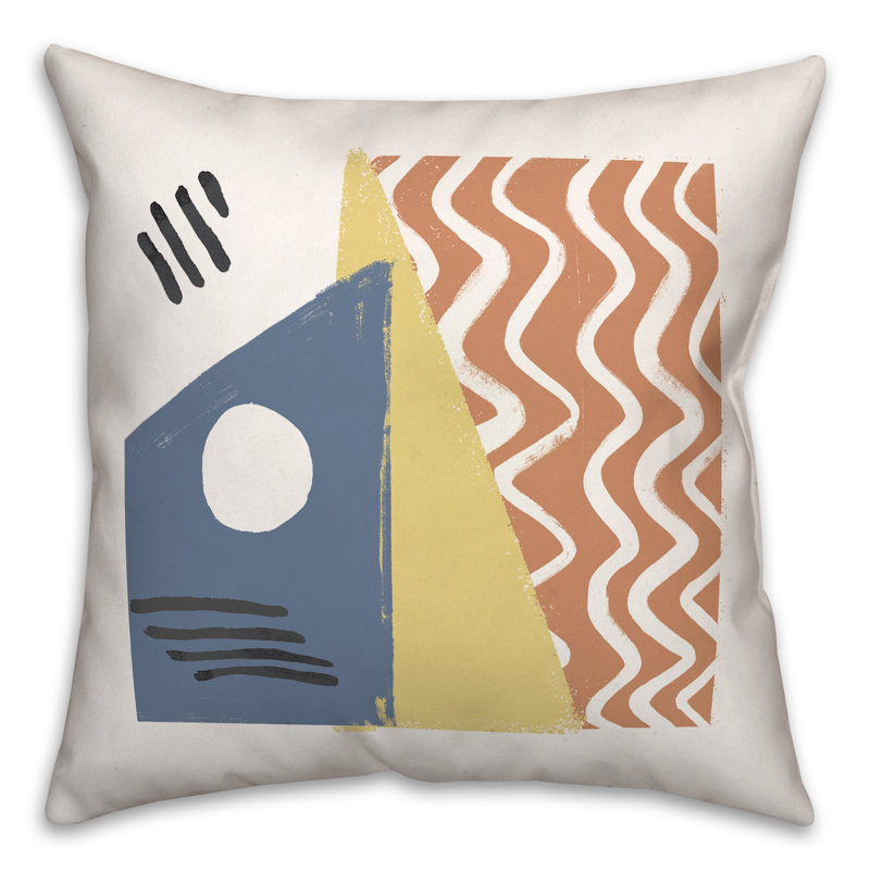 Geometric Reversible Throw Pillow