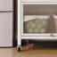 Étagère de boulanger de cuisine de 65 po de hauteur avec armoire à portes rabattables, buffet multifonctionnel à 5 niveaux pour micro-ondes, bar à café, étagère de rangement pour garde-manger, assemblage rapide