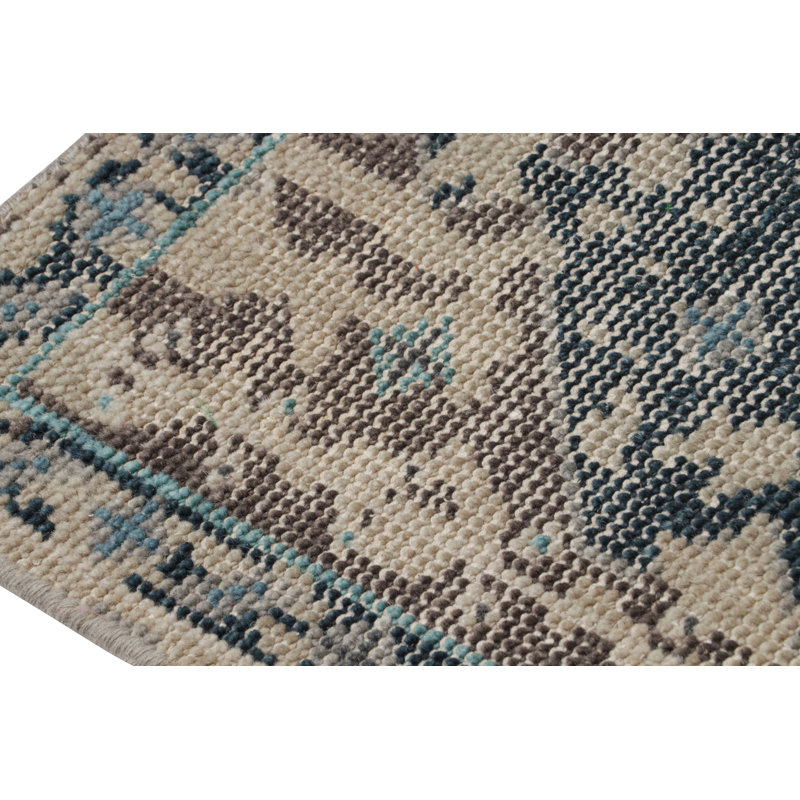 Handmade Silk and Wool Area Rug