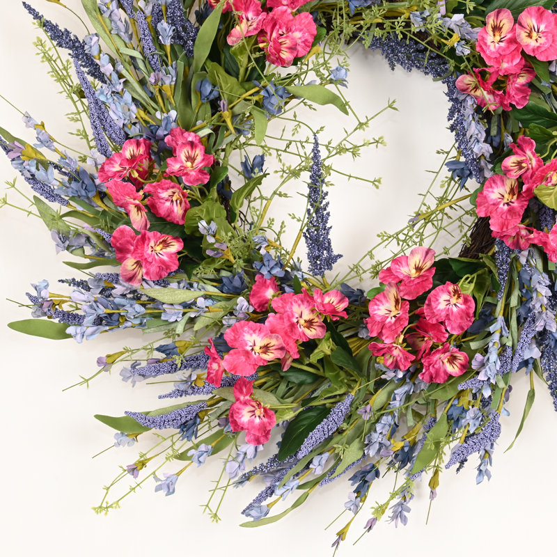Couronne de porte 22 po, Rouge