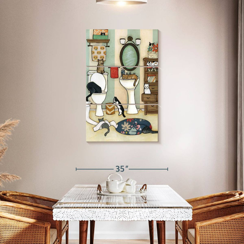 Brampt The Big Black Cat, 45" H x 28" W