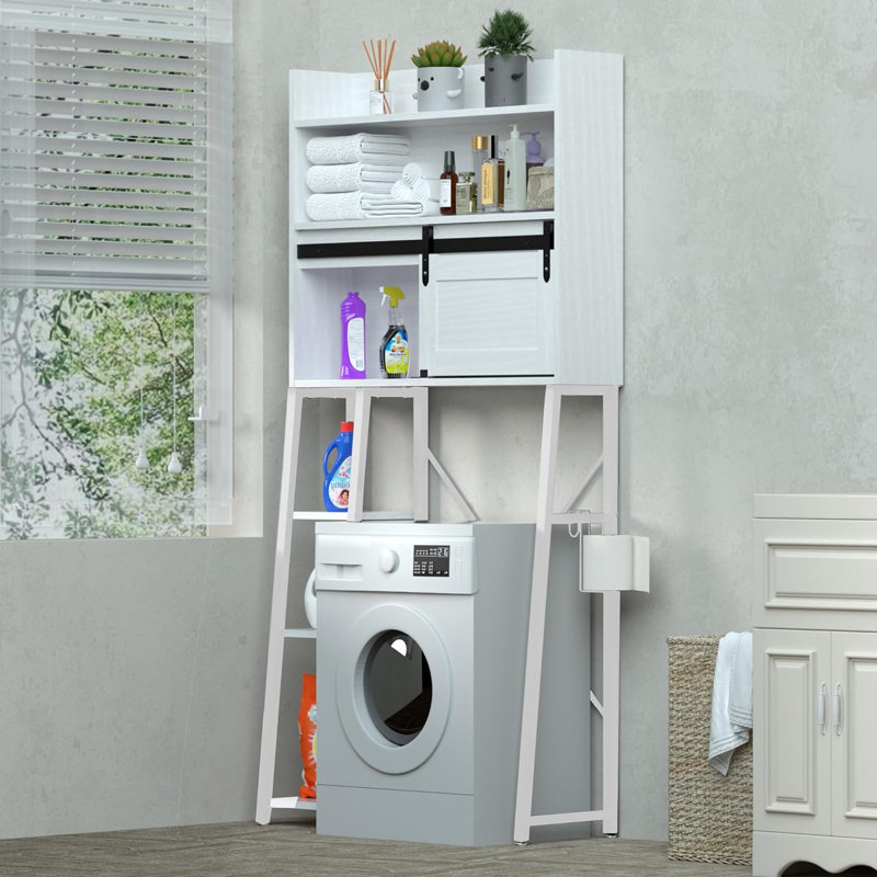 Lashena Freestanding Over The Toilet Storage, White