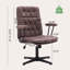 Fauteuil de direction en cuir avec accoudoirs-1563237636
