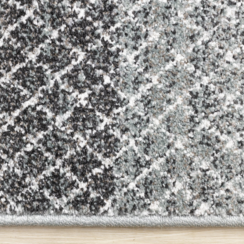 Tapis gris Dharamvir, Rectangle 7 pi 10 po x 11 pi 2 po