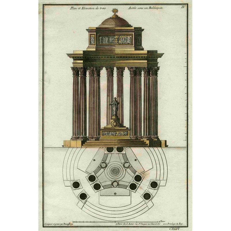 Deneufforge Architecture I, H 18 po x l 12 po
