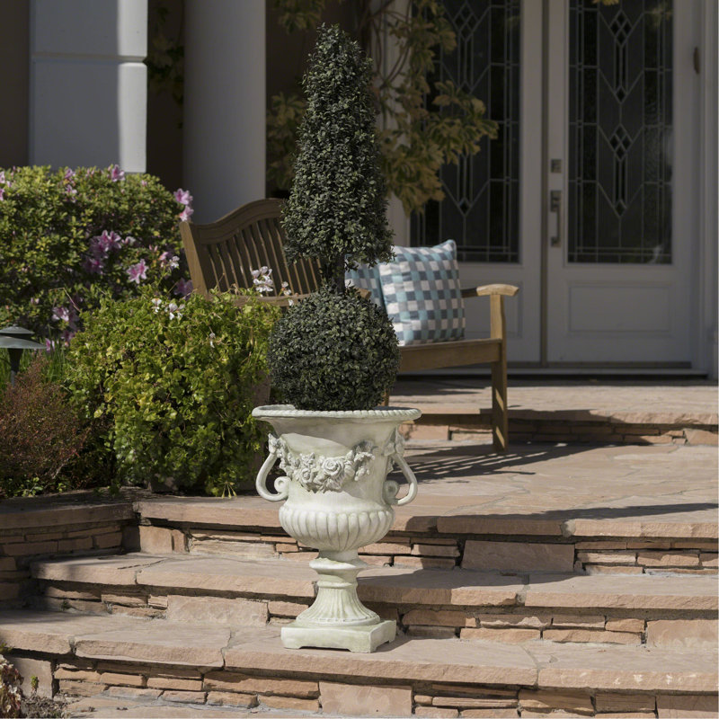 Urne pour jardin, patio, jardin, Blanc