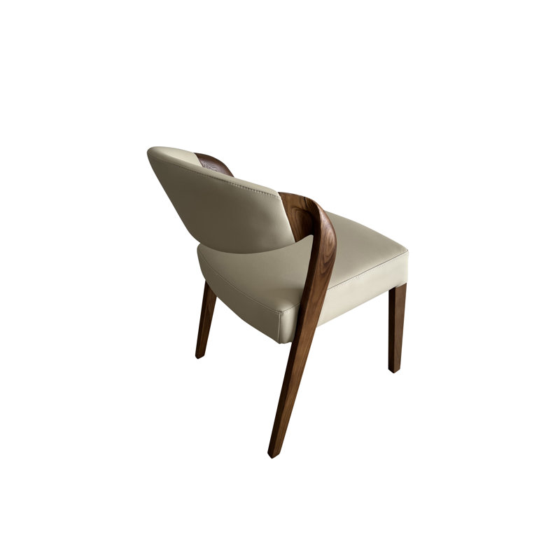 Chaise d'appoint rembourrée Aiko crème