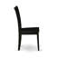 Ensemble de table de cuisine 3 pièces pour petits espaces comprenant une table de salle à manger ronde avec Dropleaf et 2 chaises en bois massif, noir-446050959-446050944-446050946