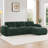 110.8" Upholstered L-Shaped Boneless Sectional With Ottoman-1817936874