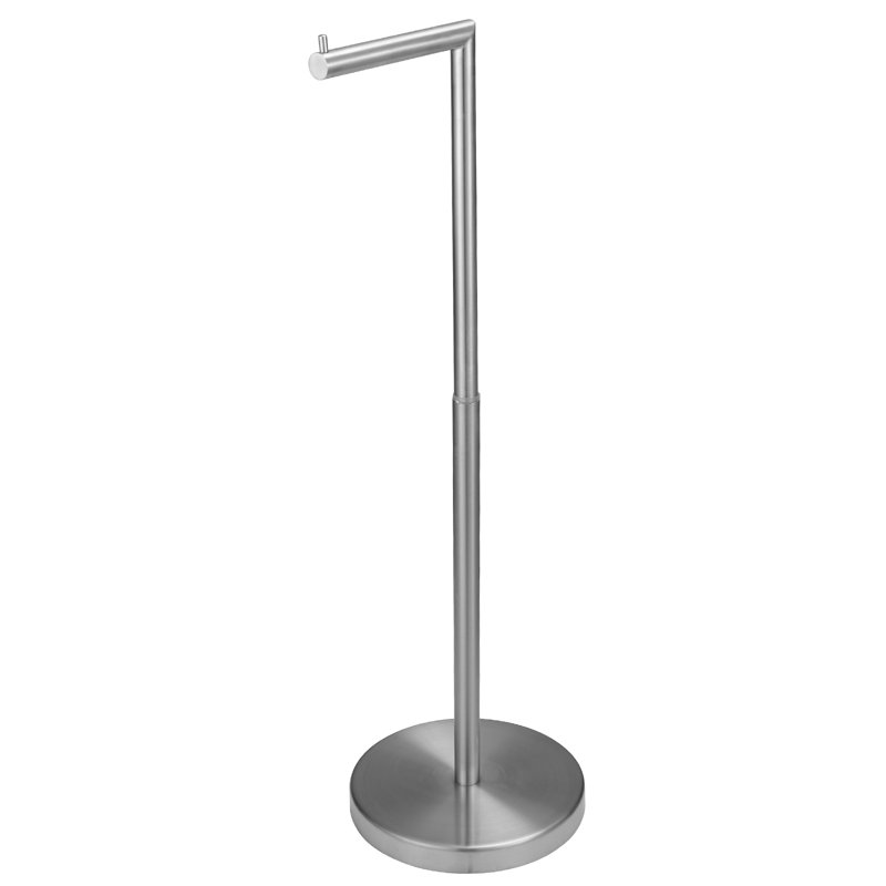 Porte-papier hygiénique sur pied, Nickel brossé