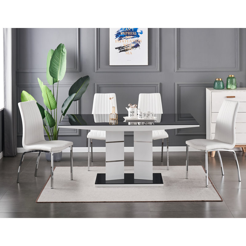 Shellman 4 - Person Dining Set, White