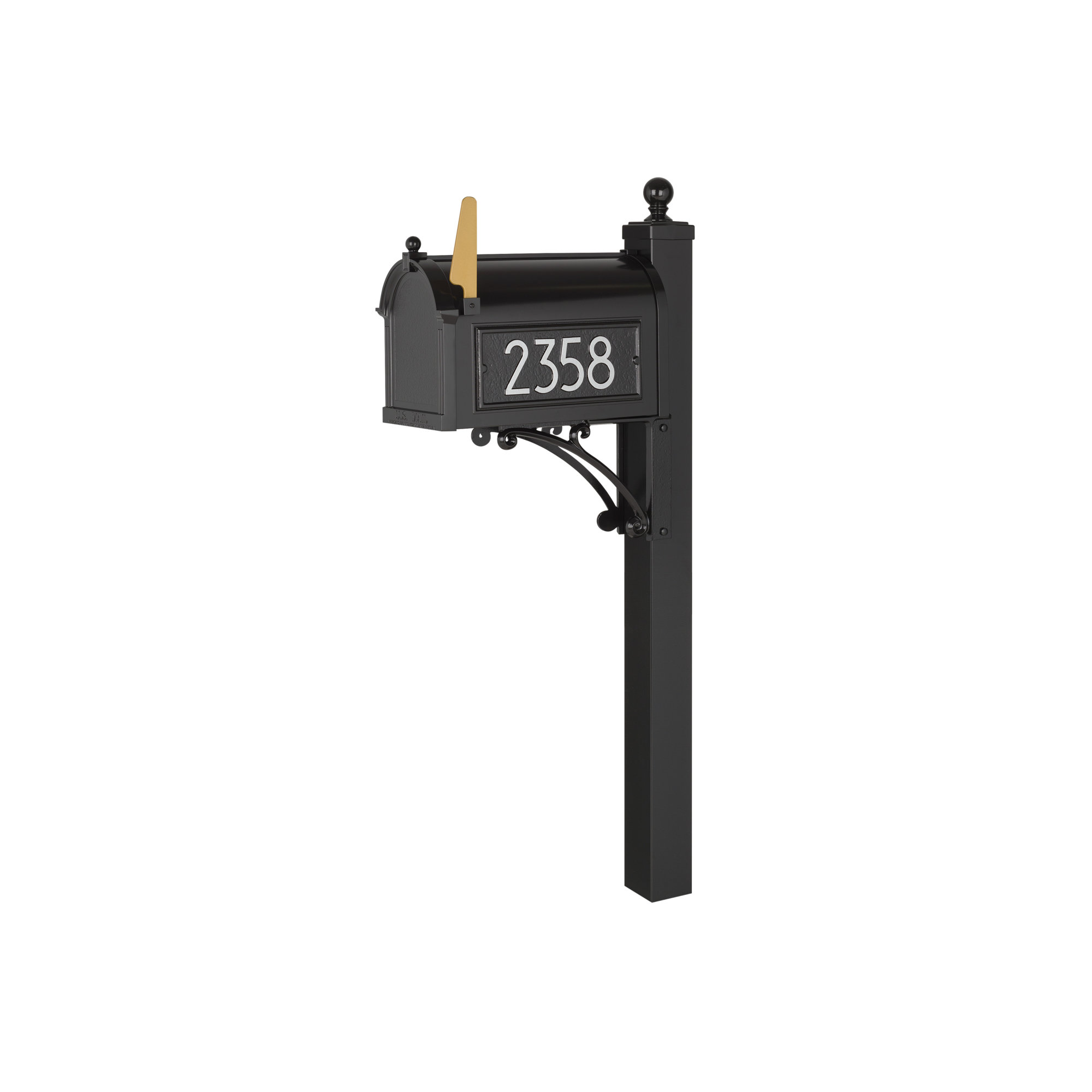 Modern Mailbox, Black/Silver, Yes