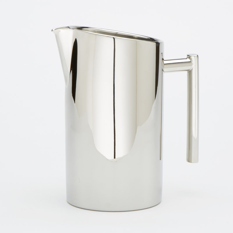 50 Oz Stainless Steel Double-Wall Water Pitcher with Handle