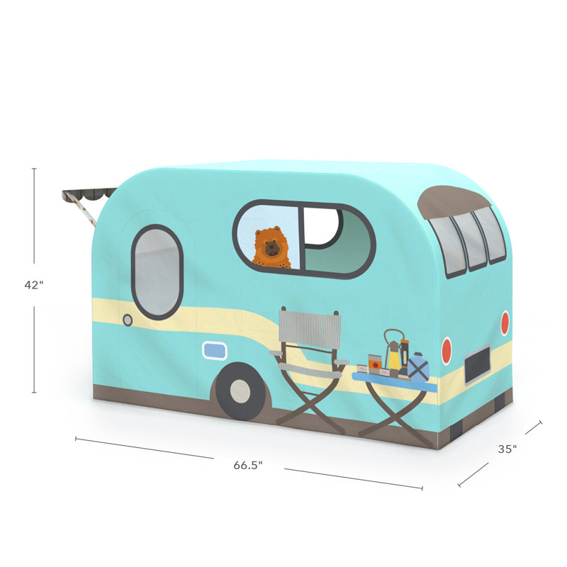 Martha Stewart Kids' Blue Camper Play Tent with Awning
