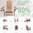 Pakkdiarie Folding Adirondack Chair with Cup Holder,HDPE Outdoor Chair with Comfort Ergonomic Seat for Patios,Lawn,Garden, Backyard Use-476871631