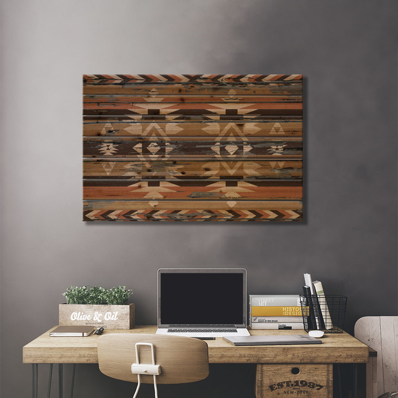 " Sands Tribal Pattern " by 5by5collective, 26" H x 40" W x 1.5" D