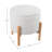 Lavish Home Round Storage Ottoman, Light Gray-1634515401