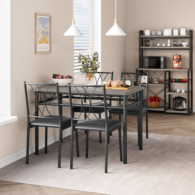 Kitchen Table Set W/2 Upholstered Chairs