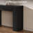 43.3" Fluted Narrow Console Table With Hidden Storage And Adjustable Shelves-951384834