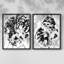 «Ocean Inkblot III», reproduction encadrée de qualité supérieure - prête à être accrochée - aucun clou requis - aucun clou requis-1338515617-1338515641