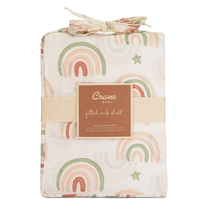 Parker Fitted Crib Sheet (Rainbow)