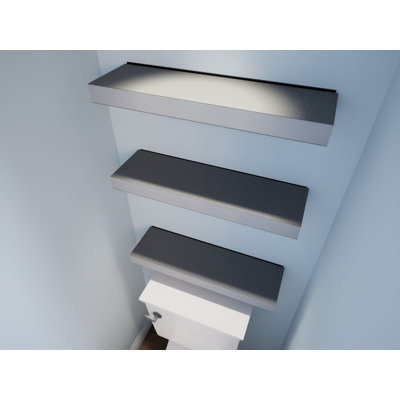 Ready-to-Tile Free Floating Shelf with Concrete Mesh
