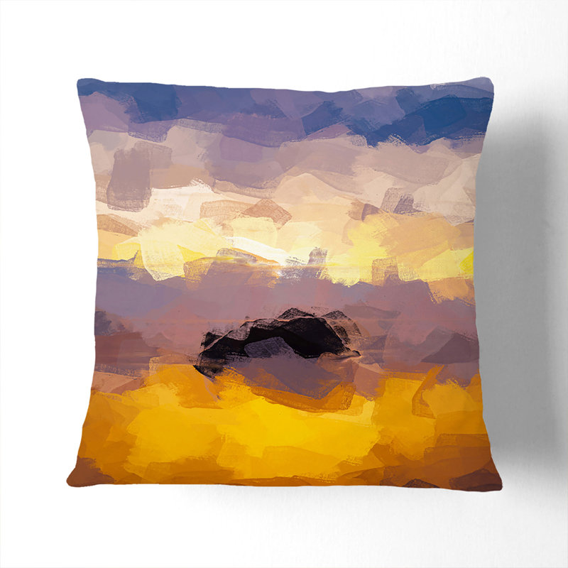 Abstract Square Cushion, 55cm H x 55cm W x 20cm D, White