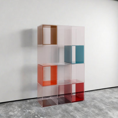 Simple and modern acrylic bookcase
