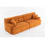 Canapé modulaire à quatre places en tissu chenille avec rembourrage entièrement en mousse-10821031