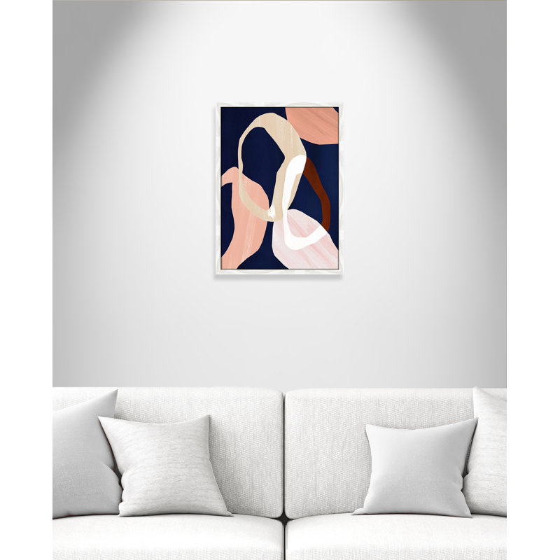Loop II Print par Violets Print House, Grain de bois blanc, L 17 po x H 23 po, Impression encadrée